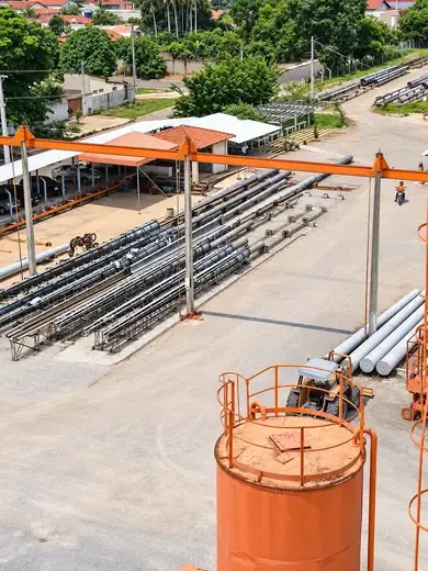 Estoque de postes de concreto no Piauí